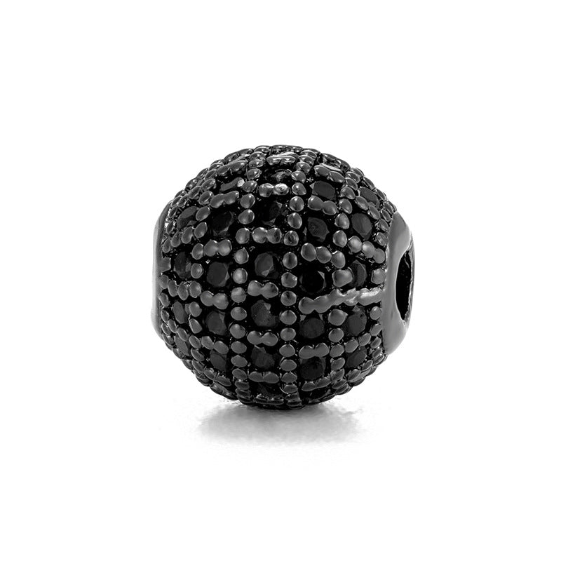 Wholesale Diamond Ball DIY 10mm Hole 2mm Round Spacer Beads